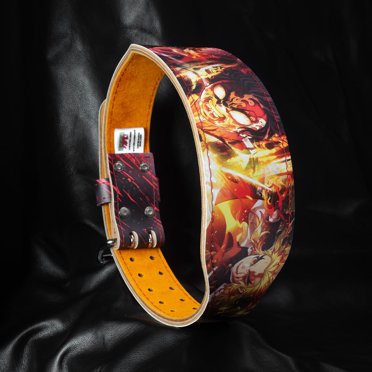 Demon Slayer Fire Weightlifting Belt