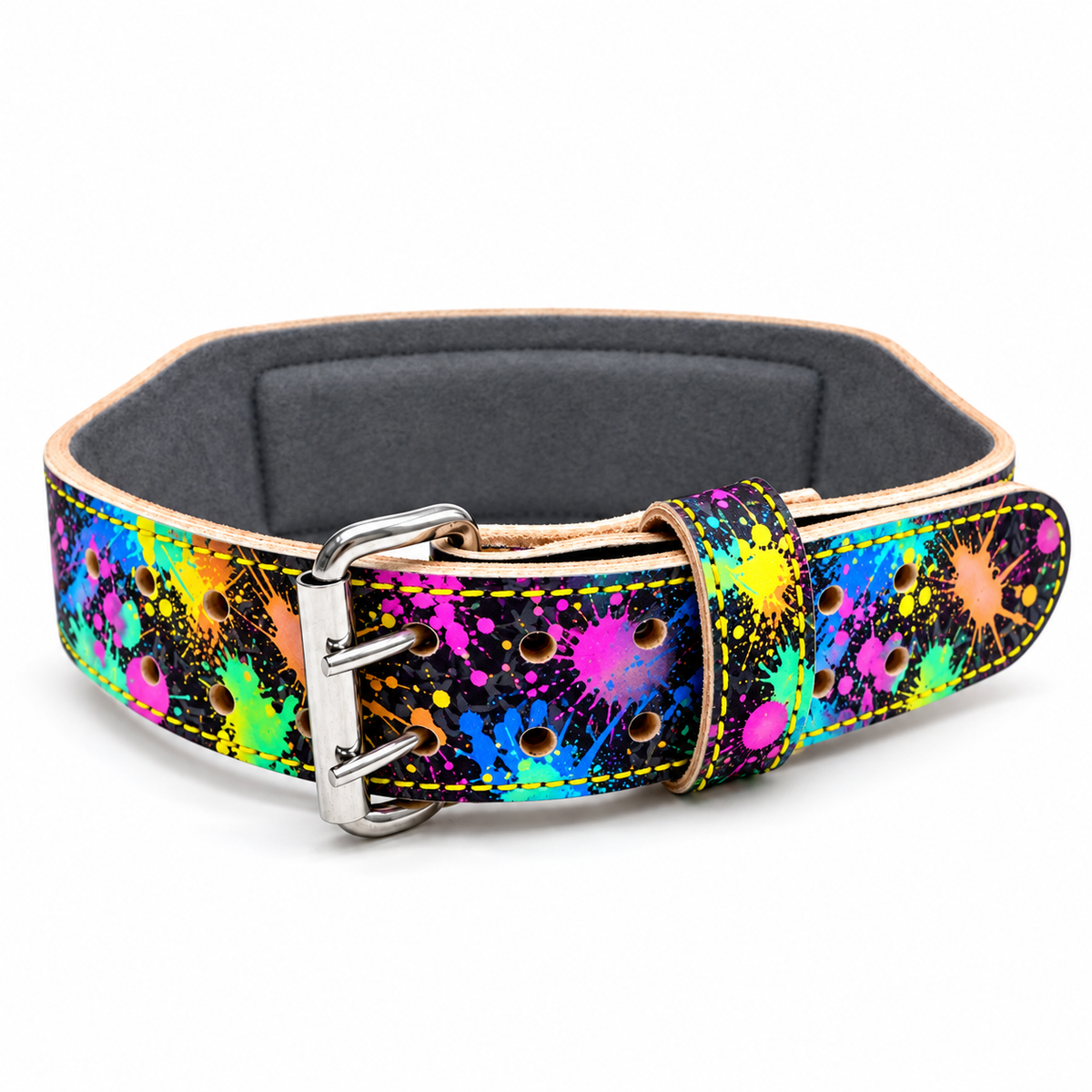Pre-Order: Rainbow Splatter Weightlifting Belt