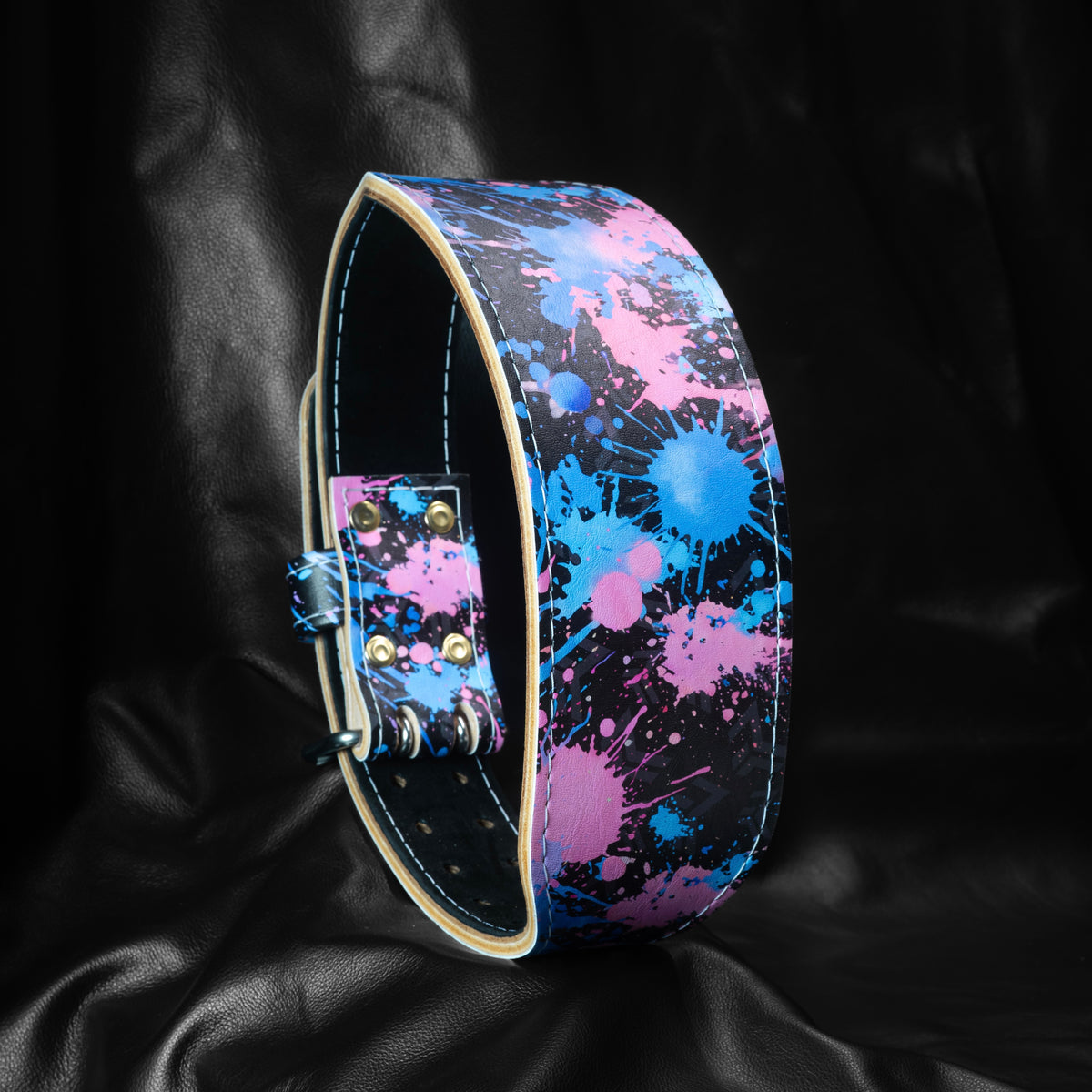 Cotton Candy Splatter Weightlifting Belt