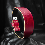 Hand Dyed Weightlifting Belt (Red)