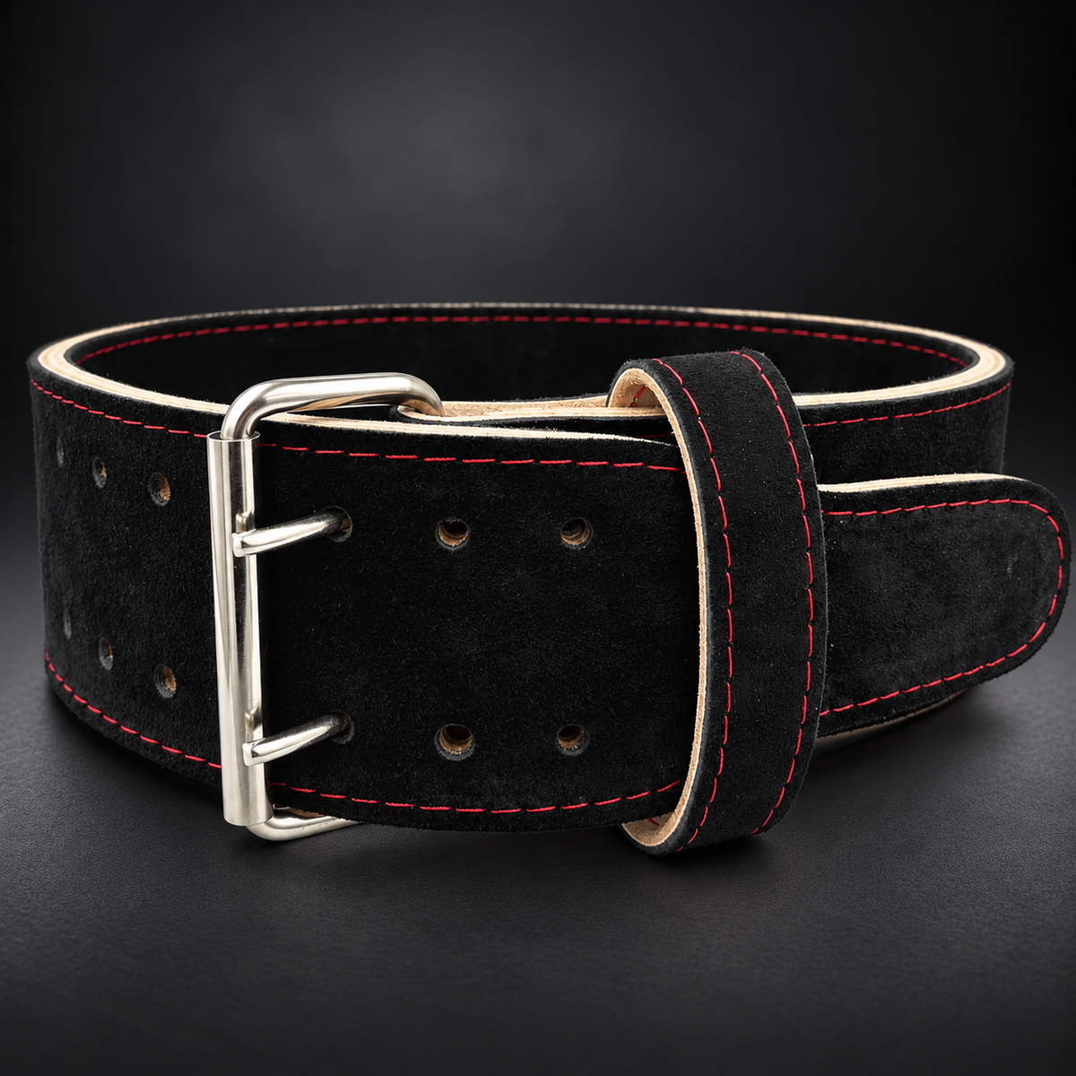 Embroidered 10mm Double Prong Powerlifting Belt