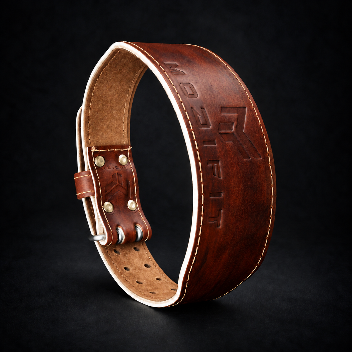 Hand Dyed Weightlifting Belt (Brown)