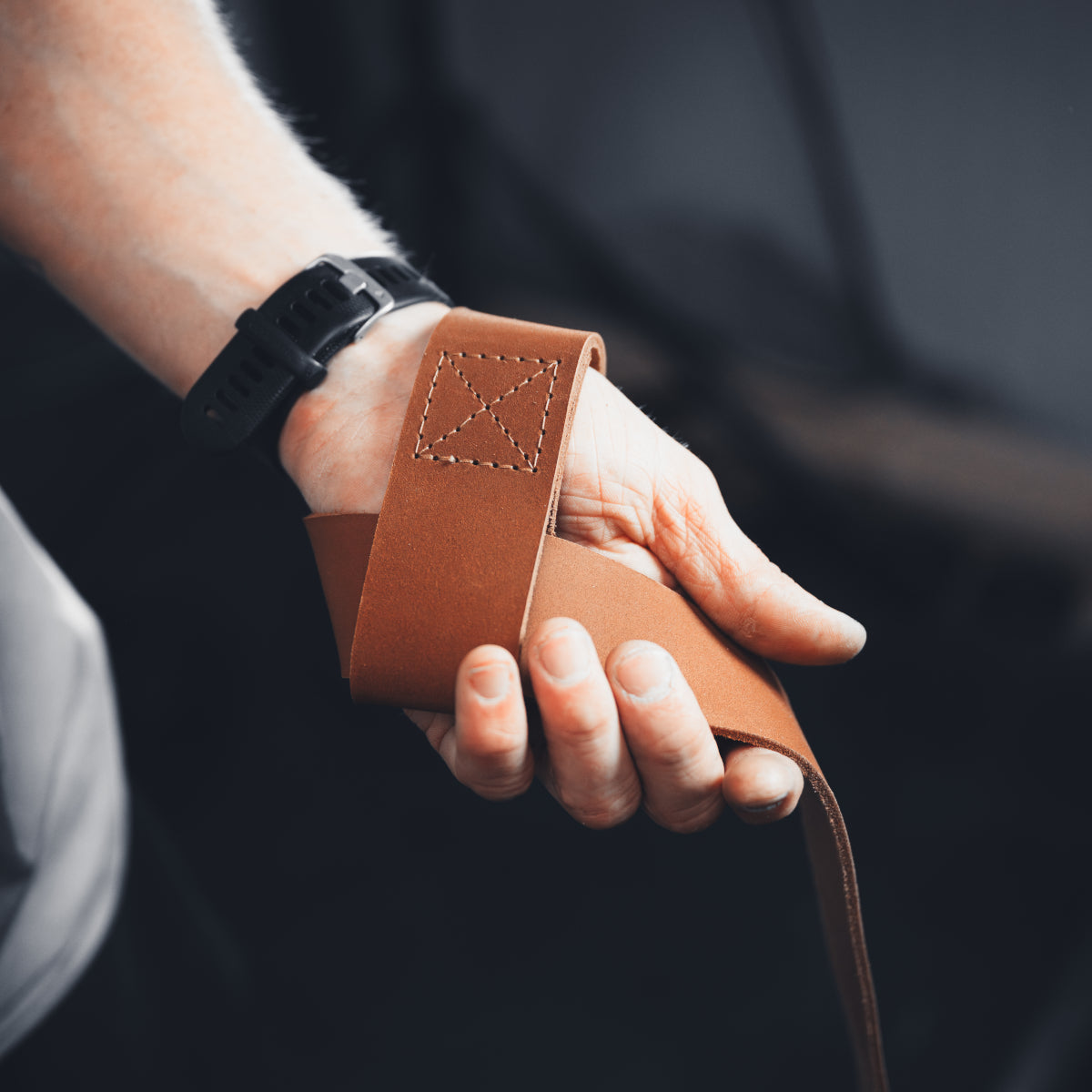Leather Deadlifting Straps - Made in UK