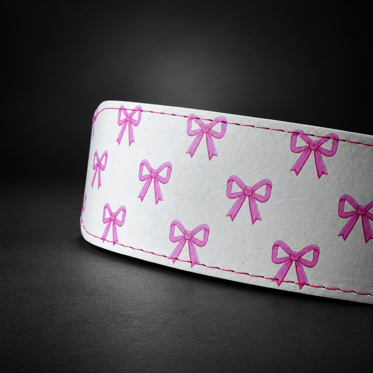 Pink Bows Weightlifting Belt