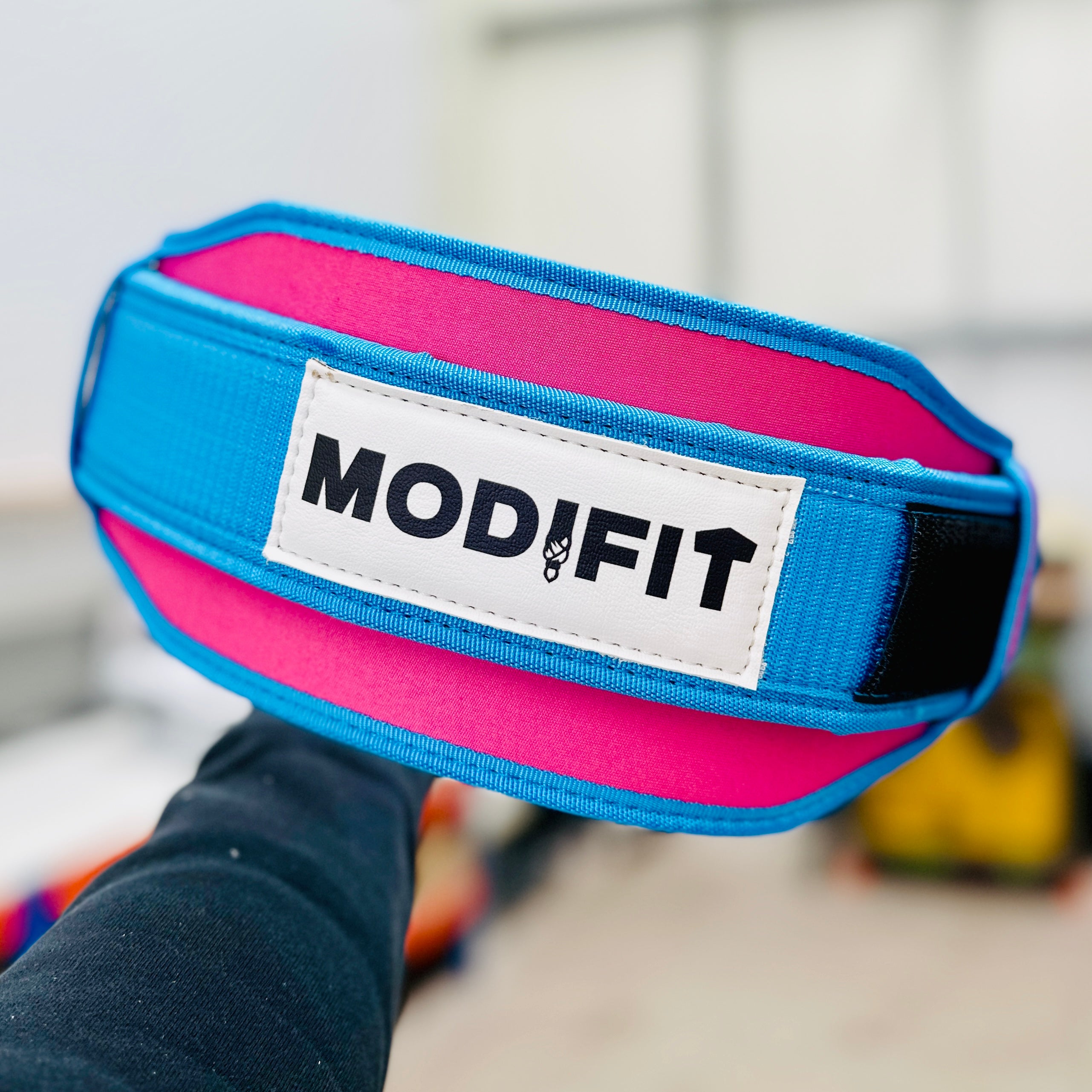 Pink Velcro Weightlifting Belt