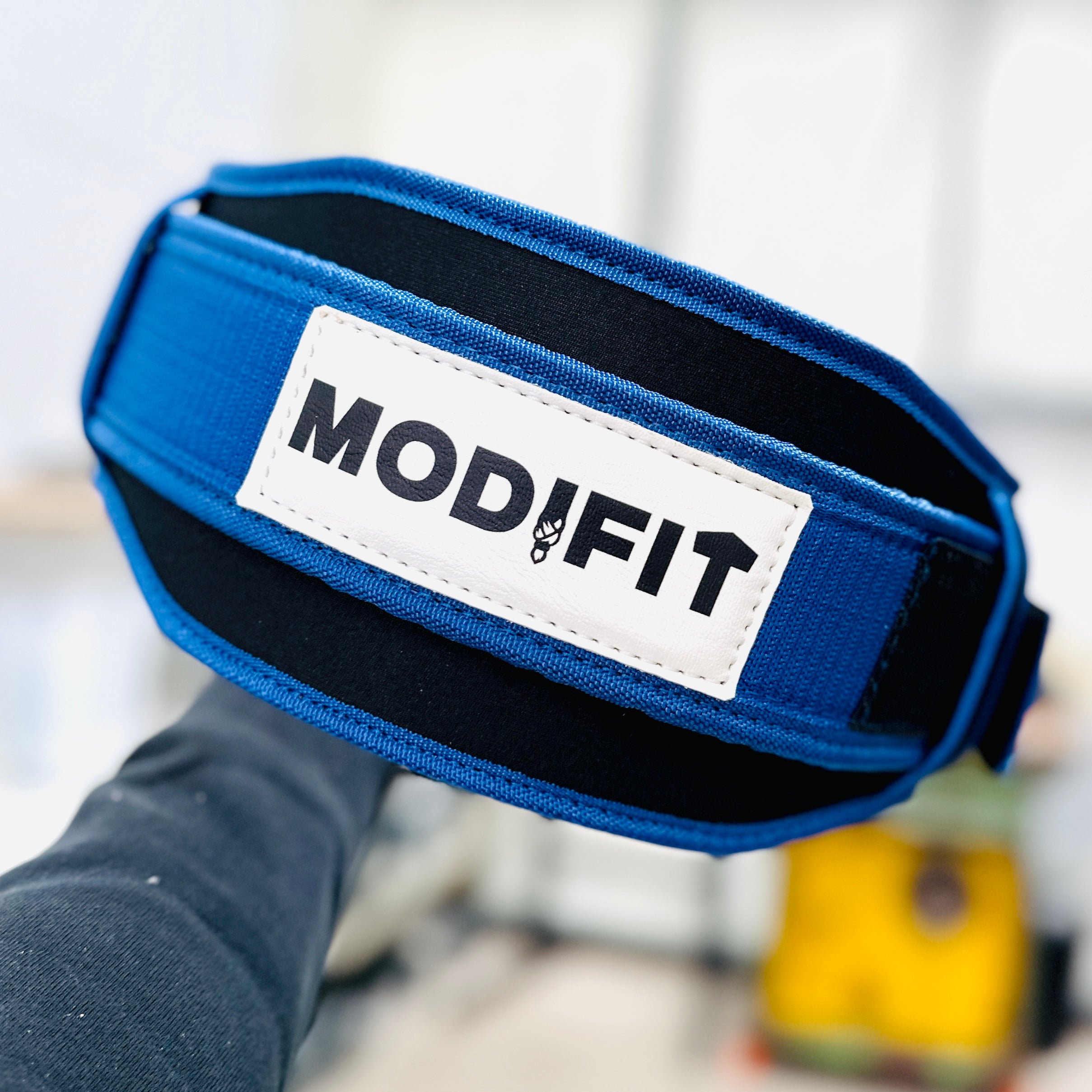 Blue Velcro Weightlifting Belt - Discontinued - XS to M