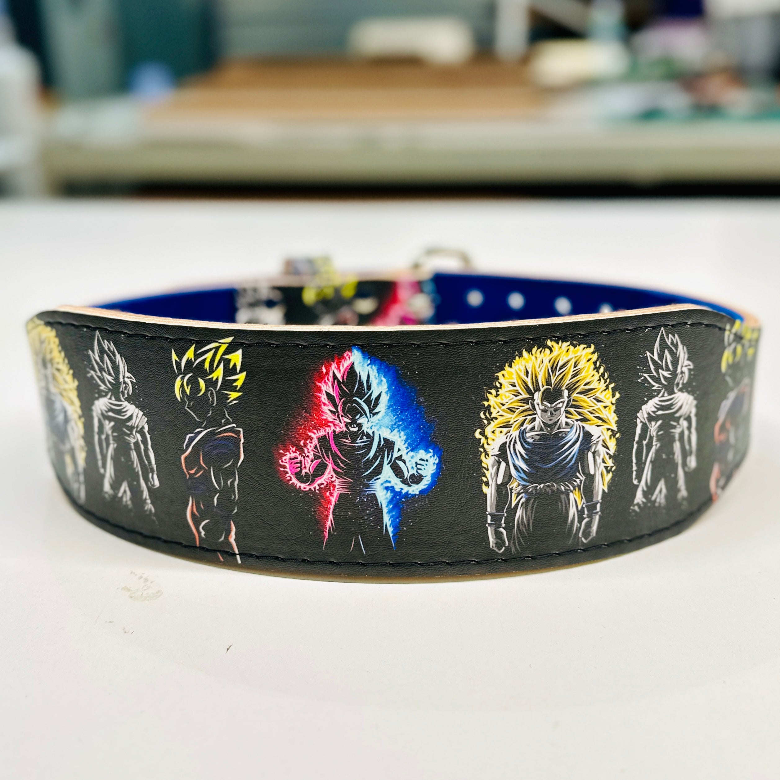 Goku Silhouette Weightlifting Belt - Hand Made in UK (CUSTOMISABLE)