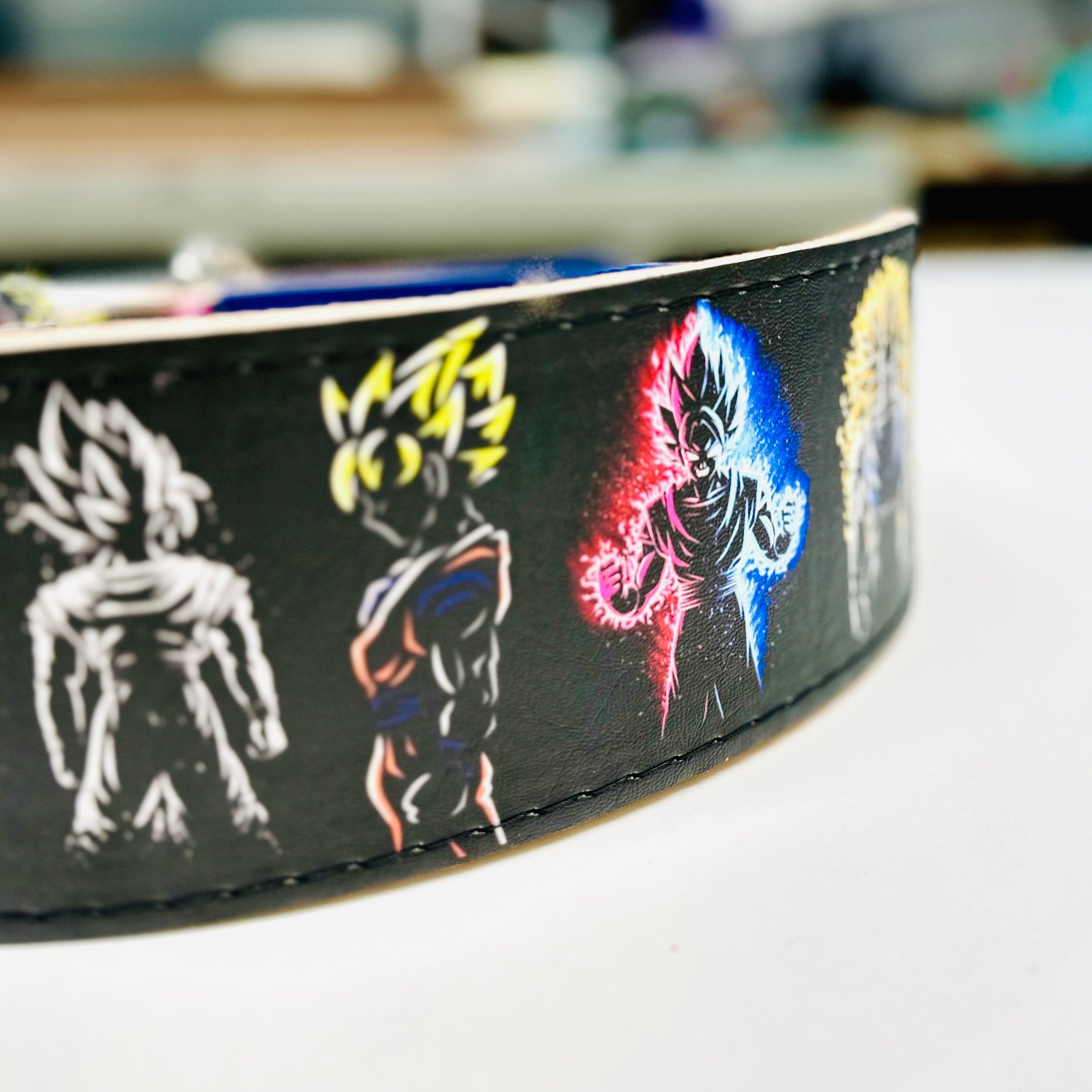 Goku Silhouette Weightlifting Belt - Hand Made in UK (CUSTOMISABLE)