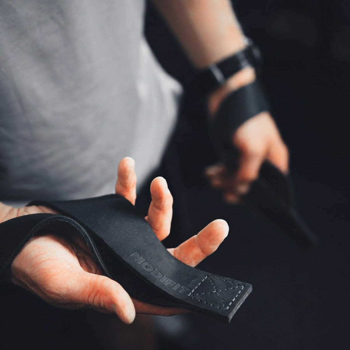 Leather Olympic Lifting Straps - Made in UK