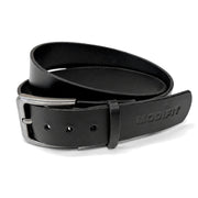 Black Leather Dress Belt