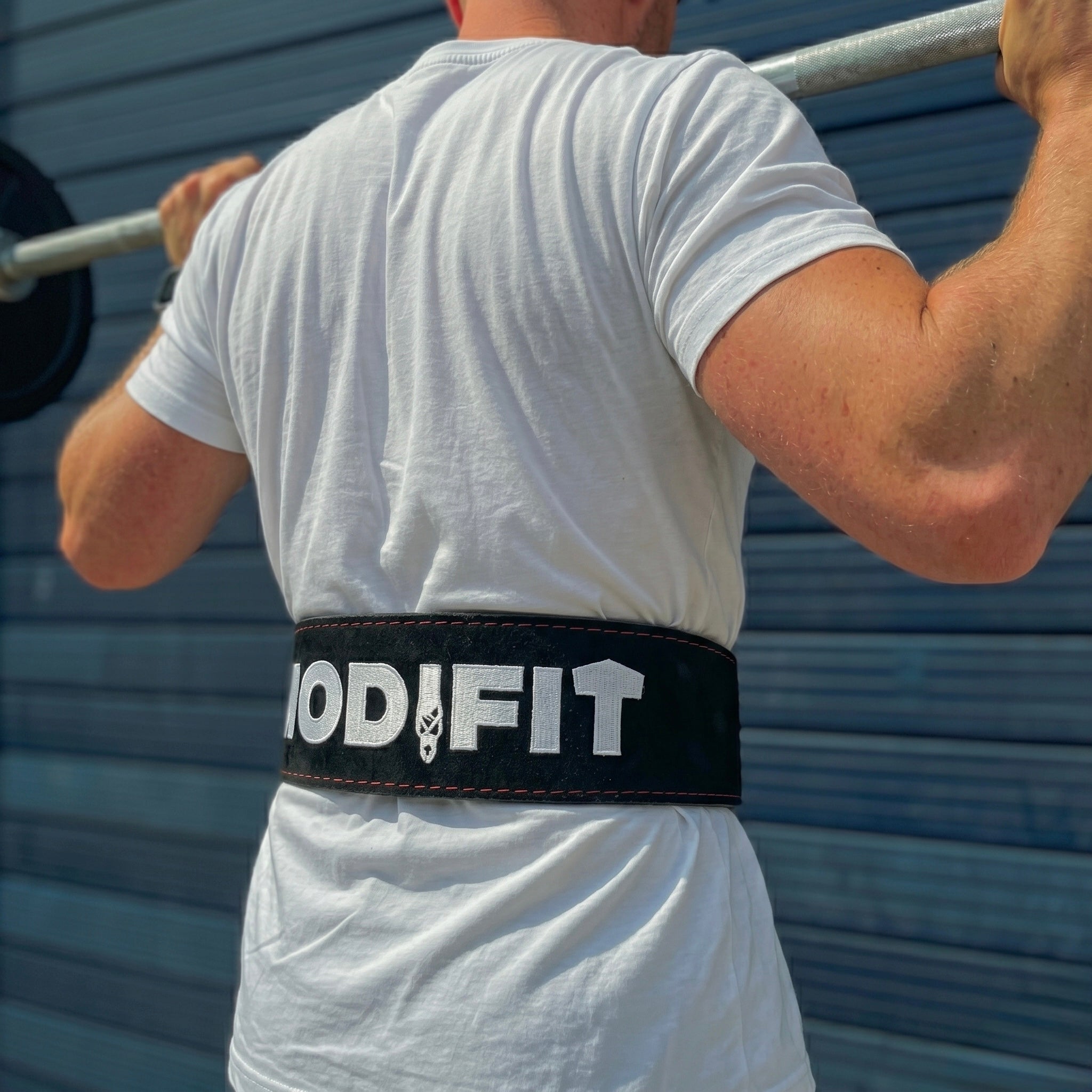 Embroidered 10mm Double Prong Powerlifting Belt - Hand Made in UK