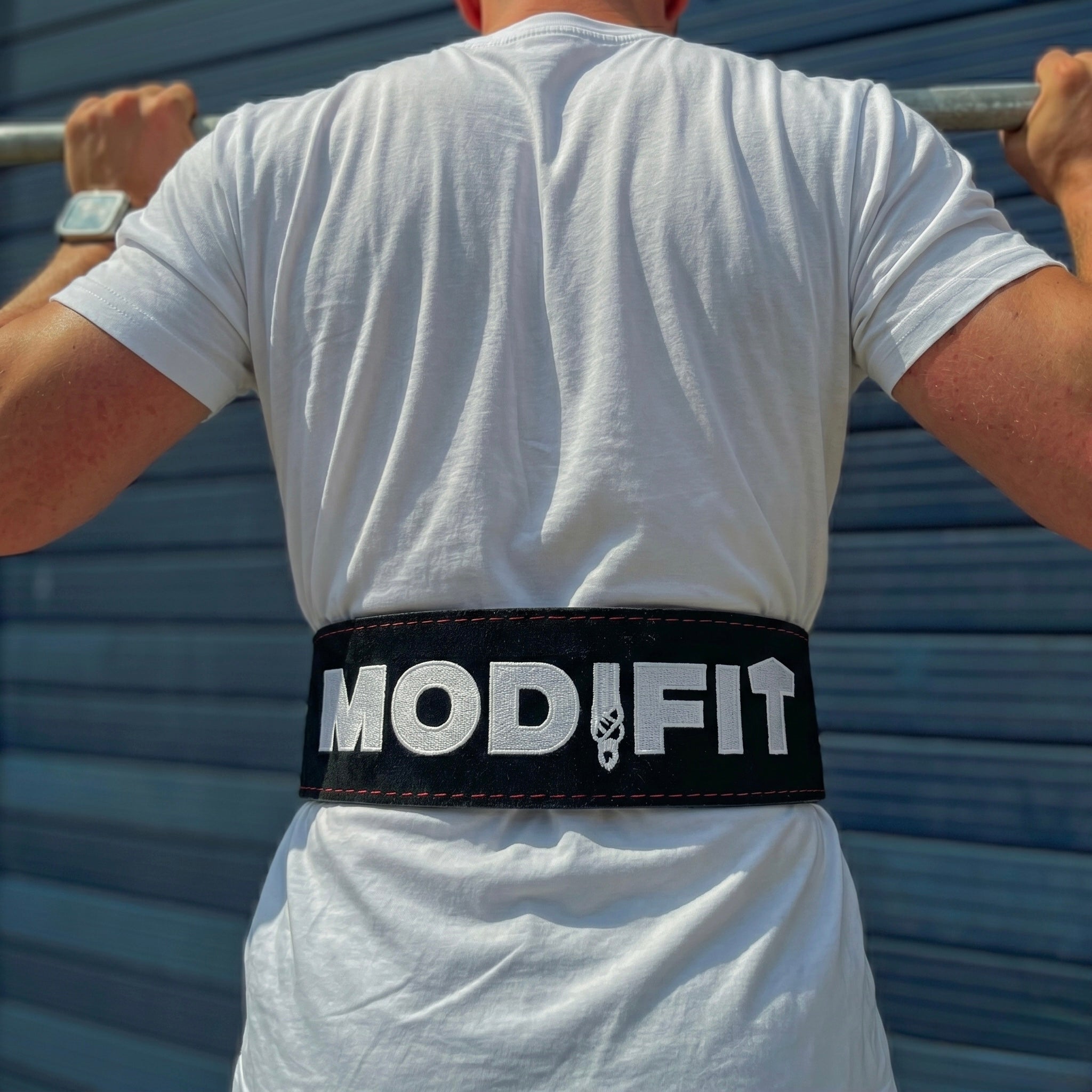 Embroidered 10mm Double Prong Powerlifting Belt - Hand Made in UK