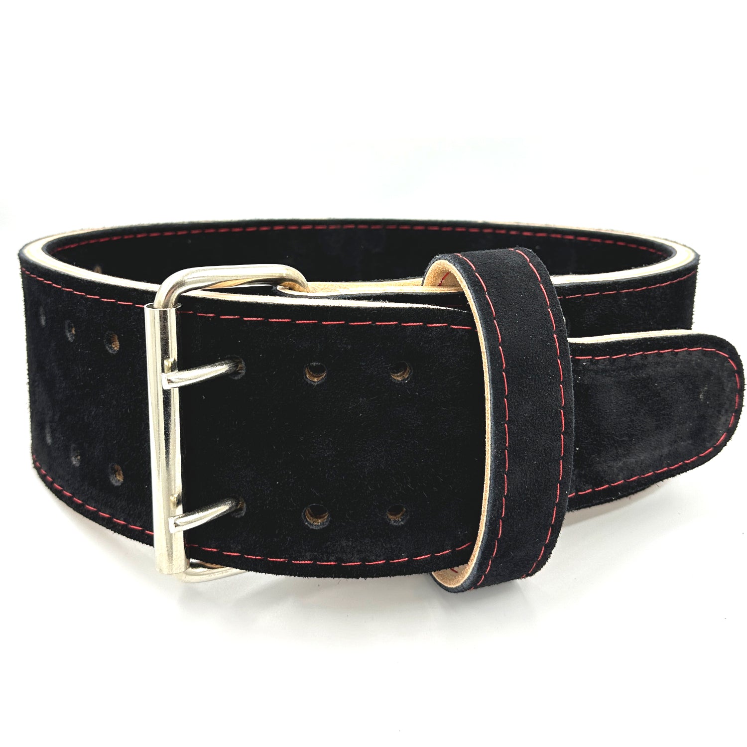 Embroidered 10mm Double Prong Powerlifting Belt - Hand Made in UK