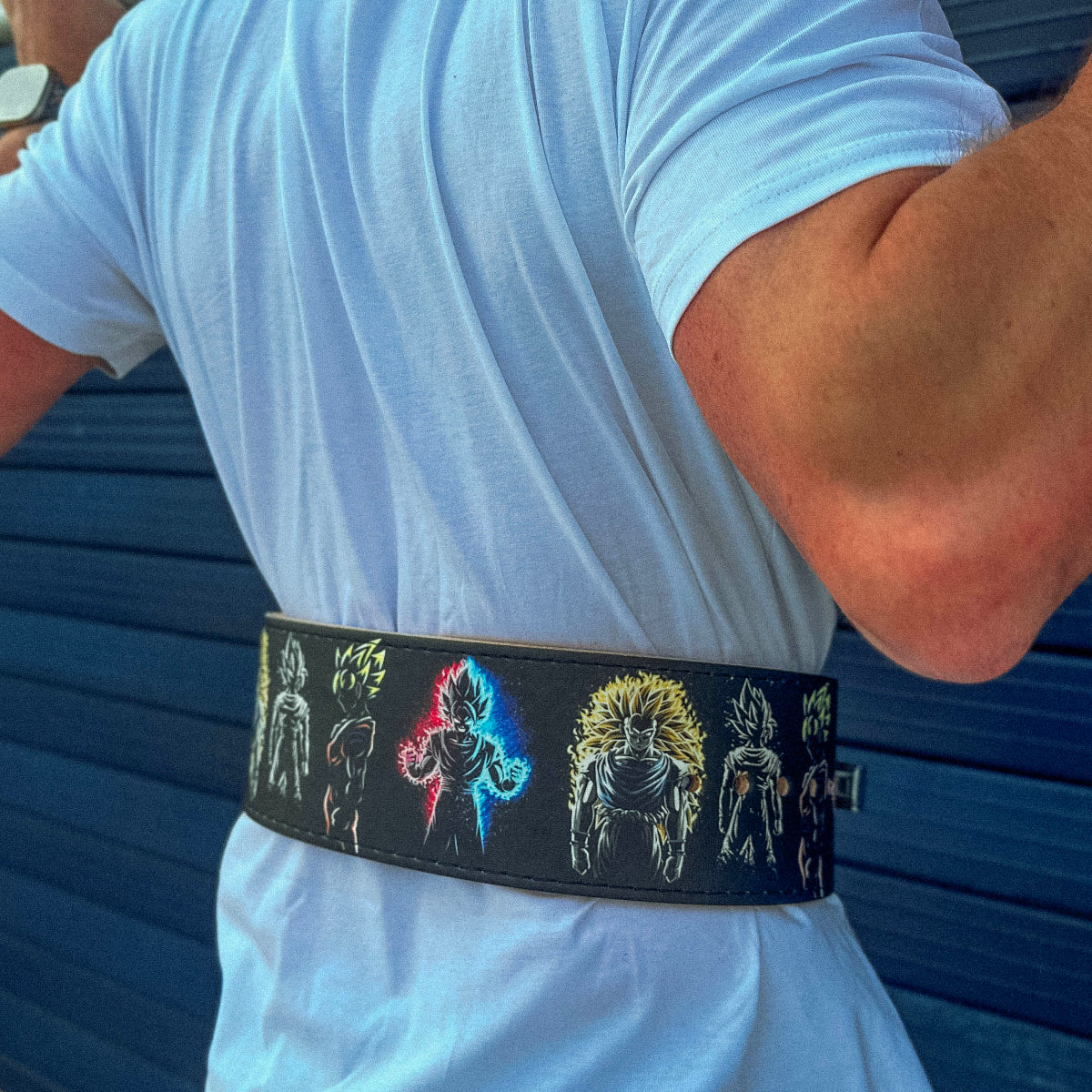 Goku Silhouette Lever Belt - Hand Made in UK (CUSTOMISABLE)