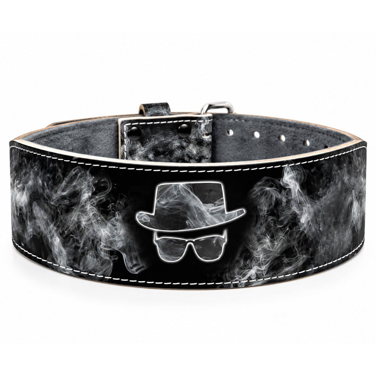 Heisenberg Hat Splatter Weightlifting Belt