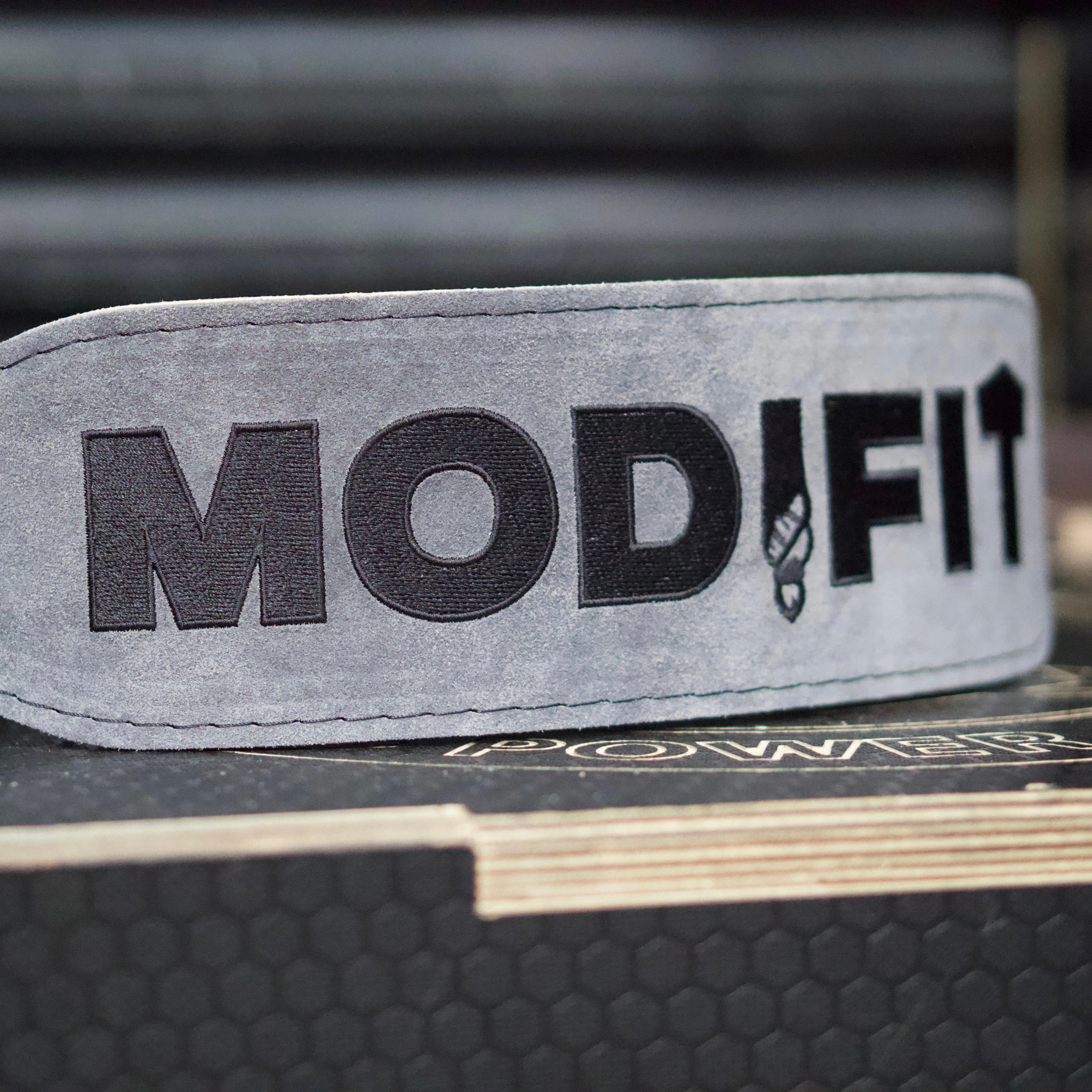 ModiFit Slate Grey Weightlifting Belt - Hand Made in UK