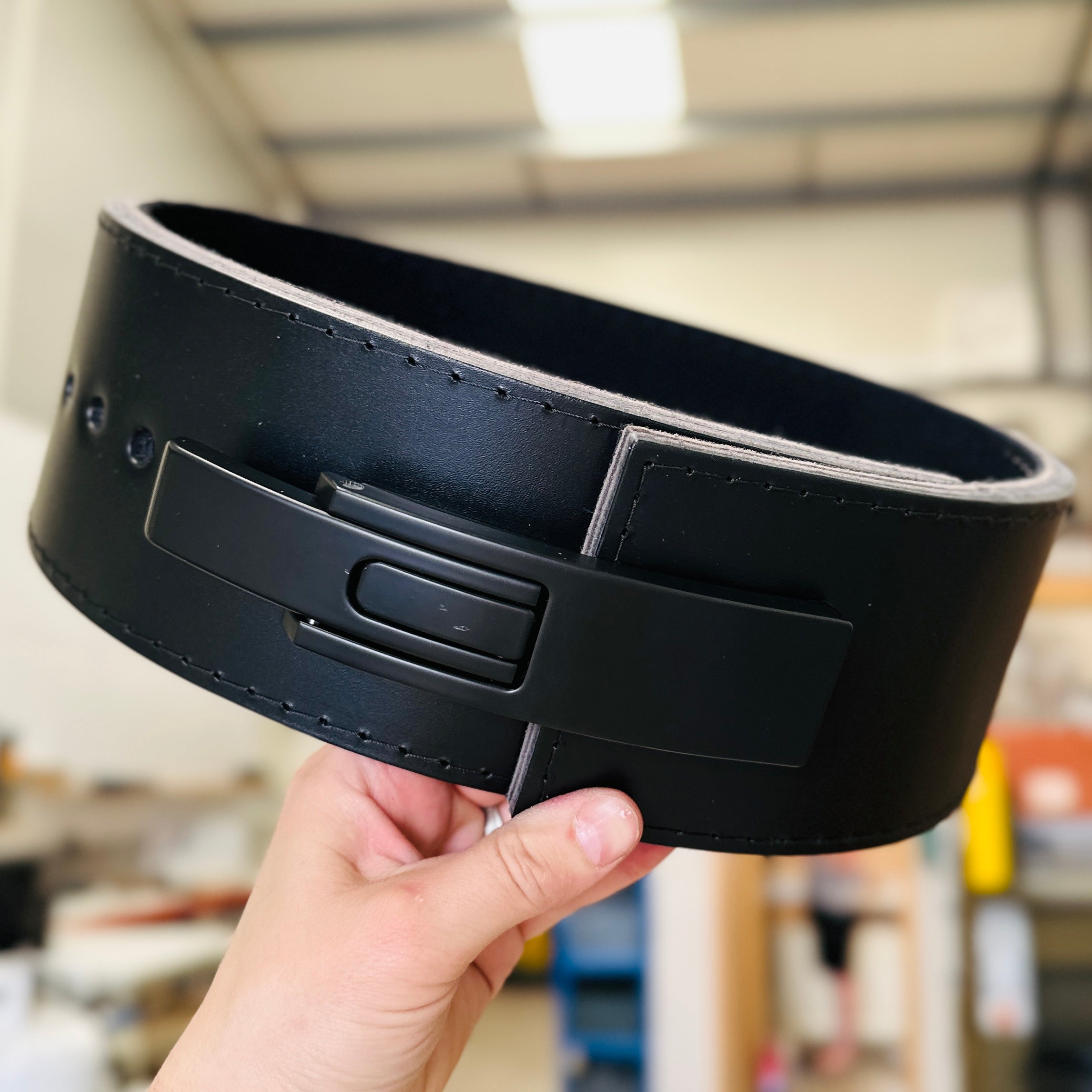 13mm Stealth Black Out Lever Belt - Hand Made in UK