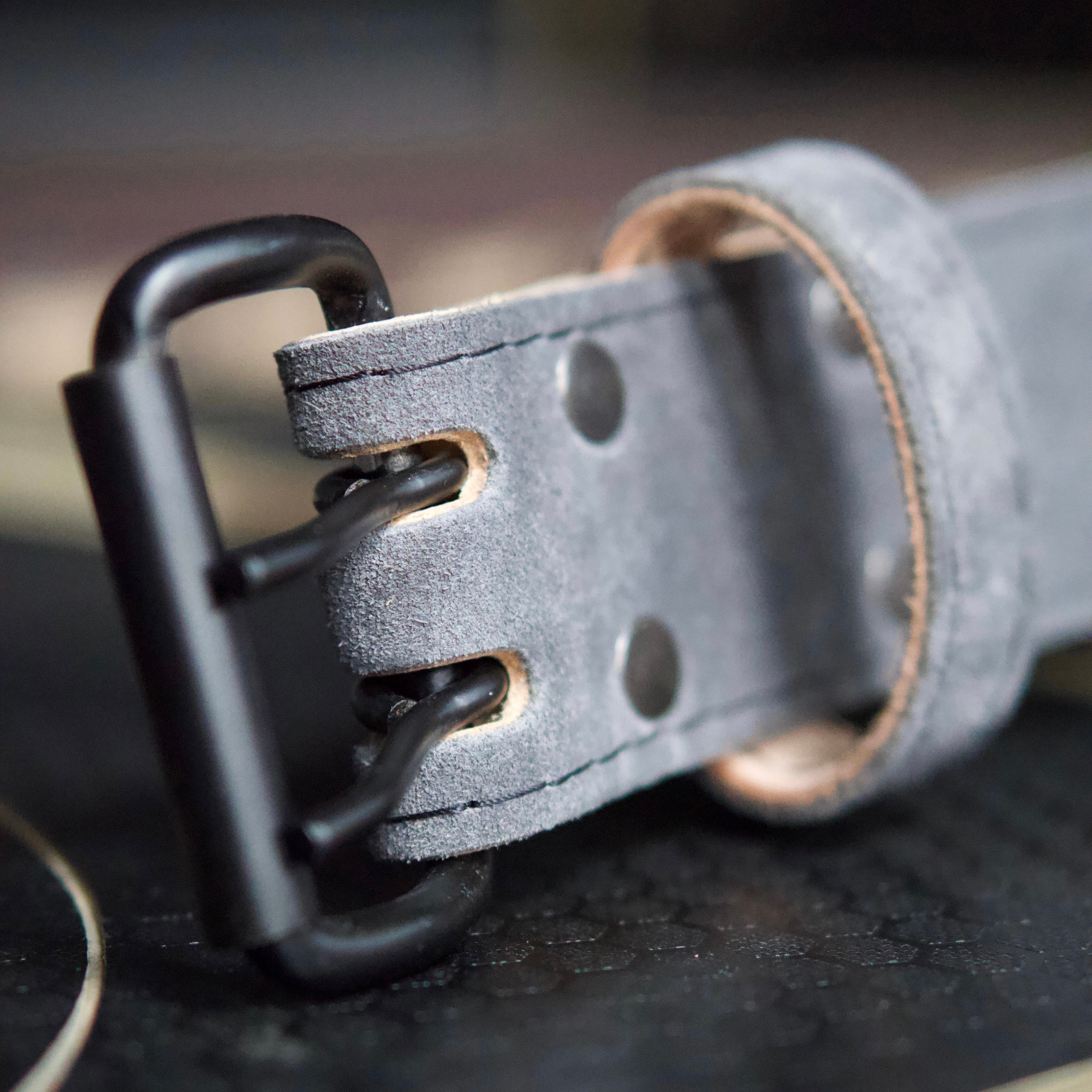 Slate Grey Weightlifting Belt - Hand Made in UK