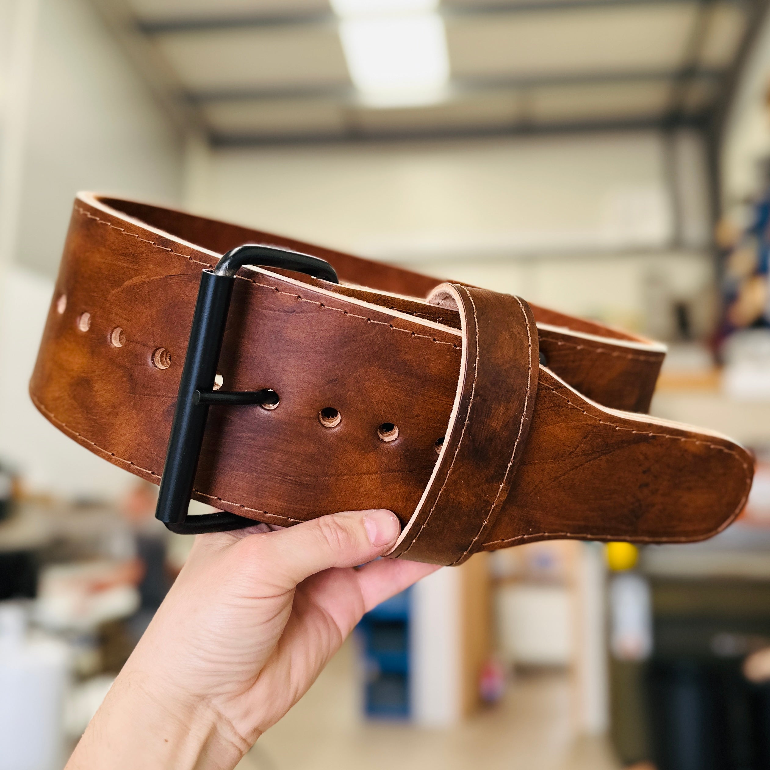 Hand Dyed 10mm Single Prong Powerlifting Belt - Hand Made in UK