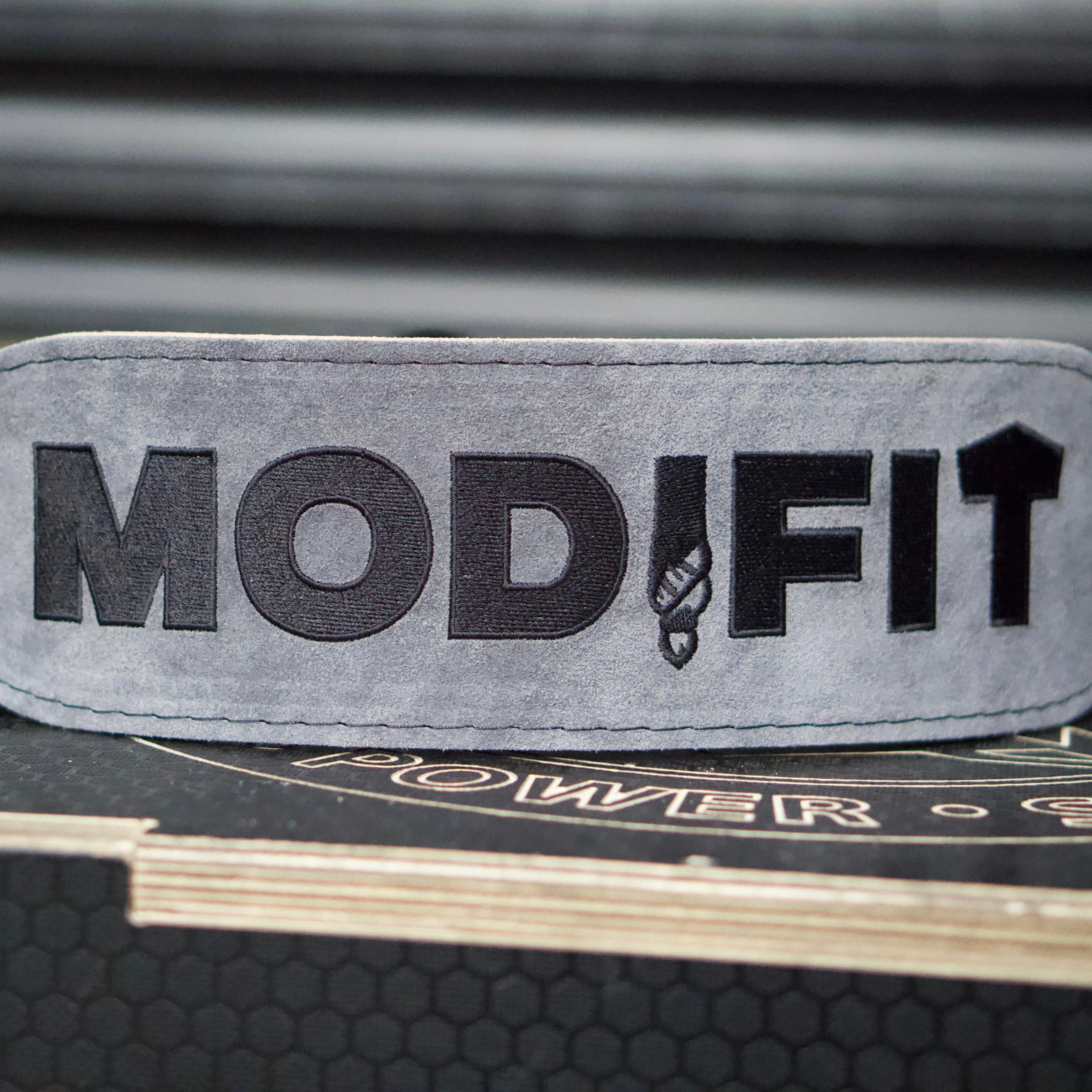 Slate Grey Weightlifting Belt - Hand Made in UK