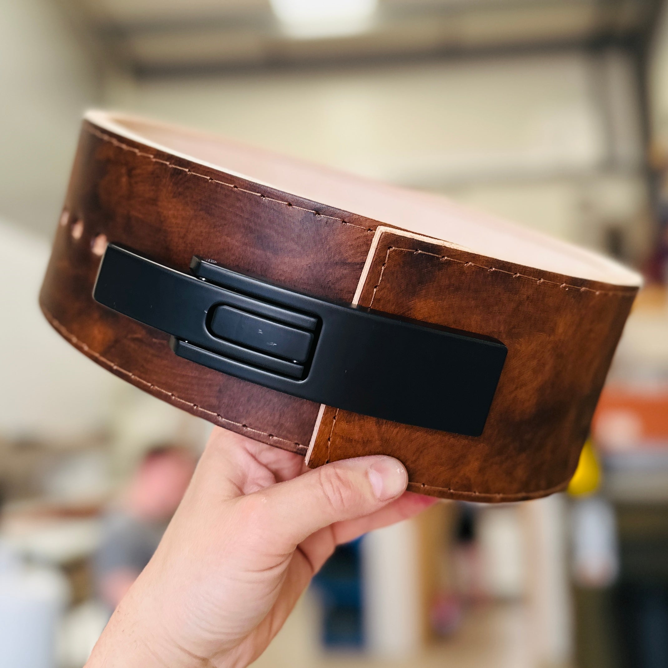 13mm Hand Dyed Lever Belt - Hand Made in UK