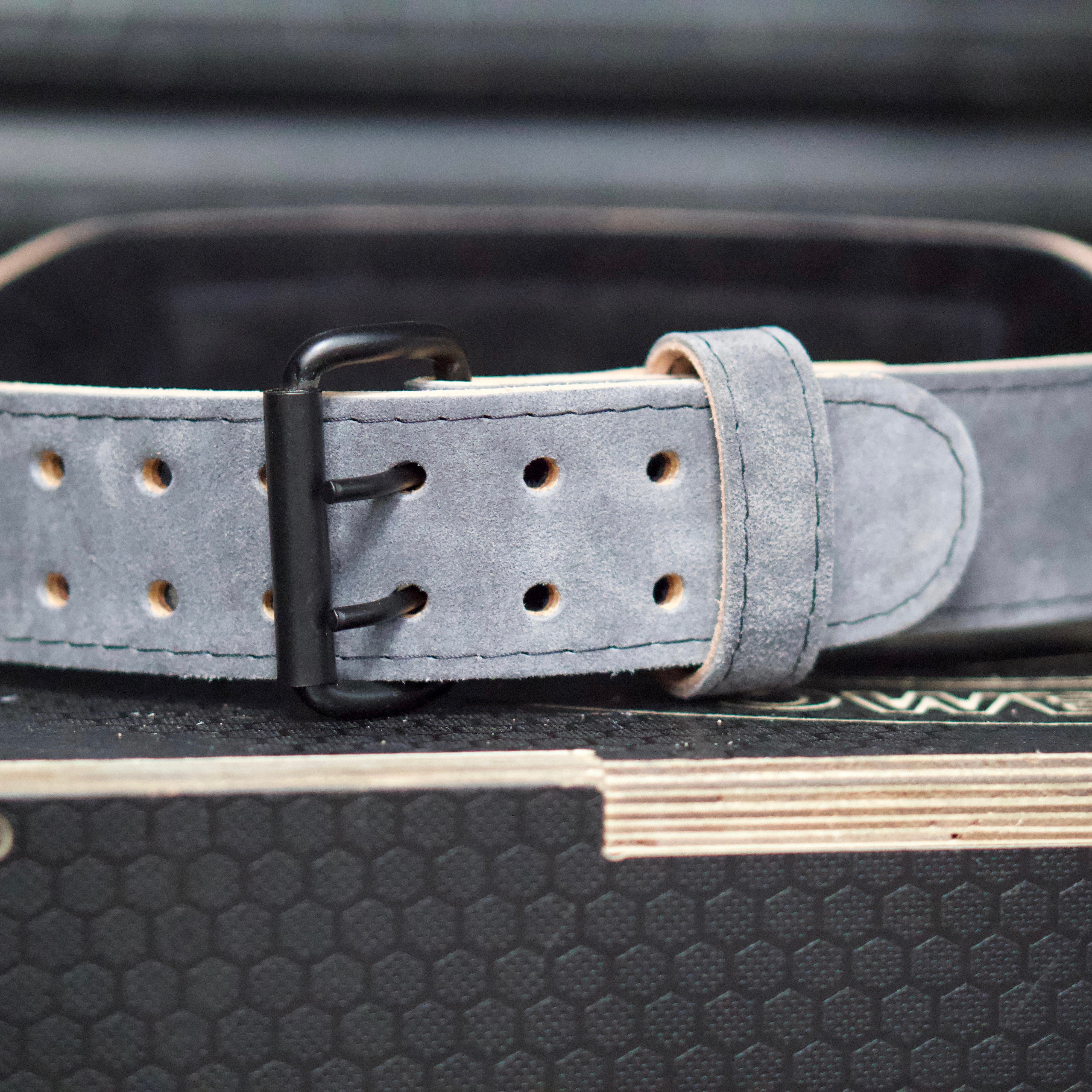 Slate Grey Weightlifting Belt - Hand Made in UK