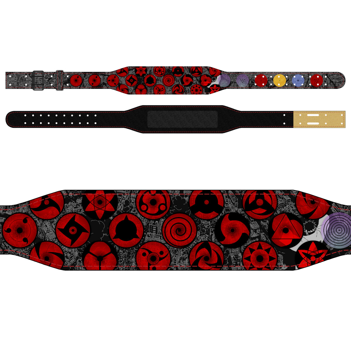 Naruto Dojutso Weightlifting Belt - Hand Made in UK