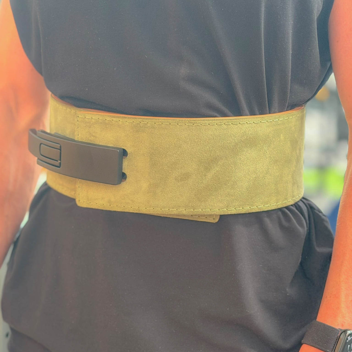 Olive Lever Belt