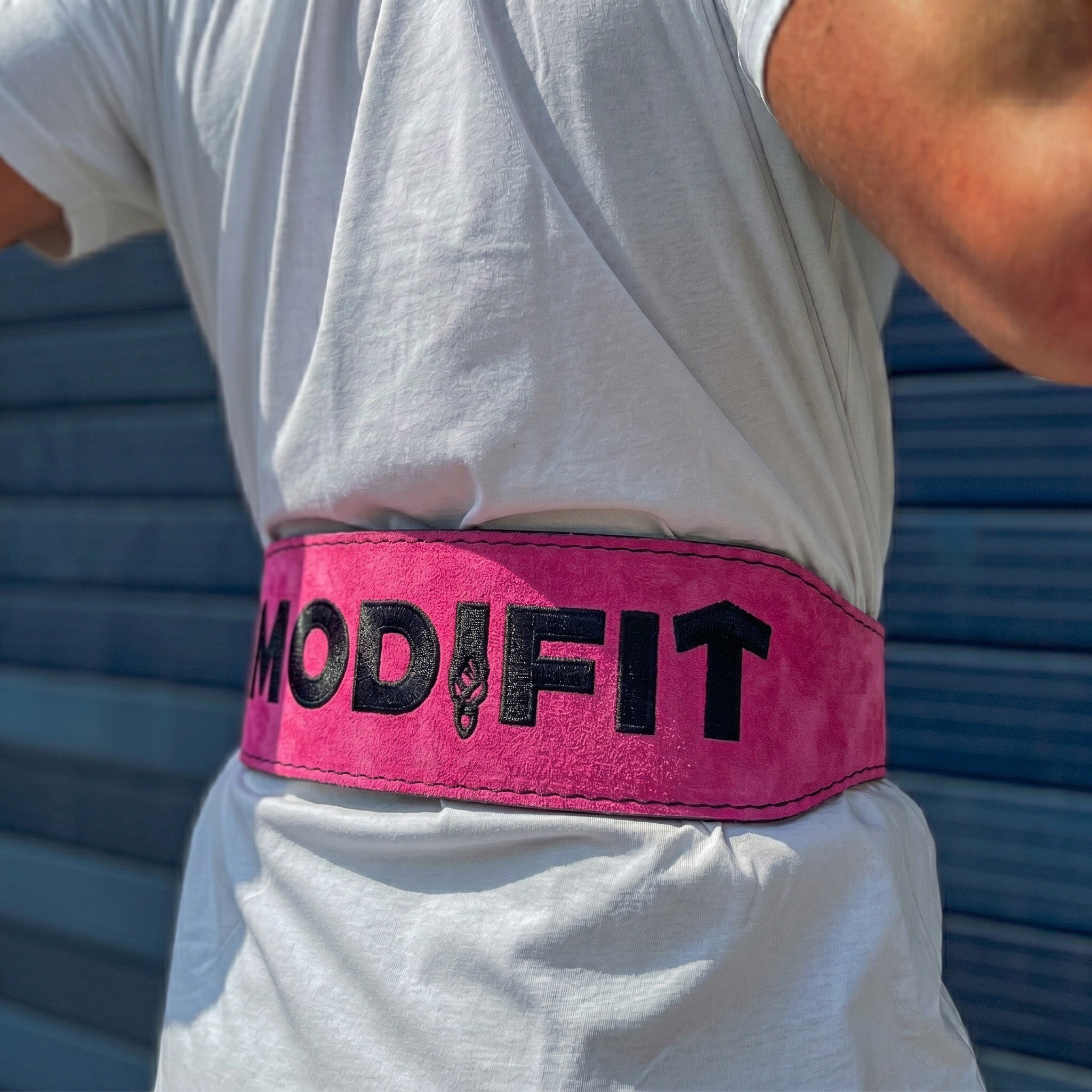 Hot Pink Weightlifting Belt - Hand Made in UK