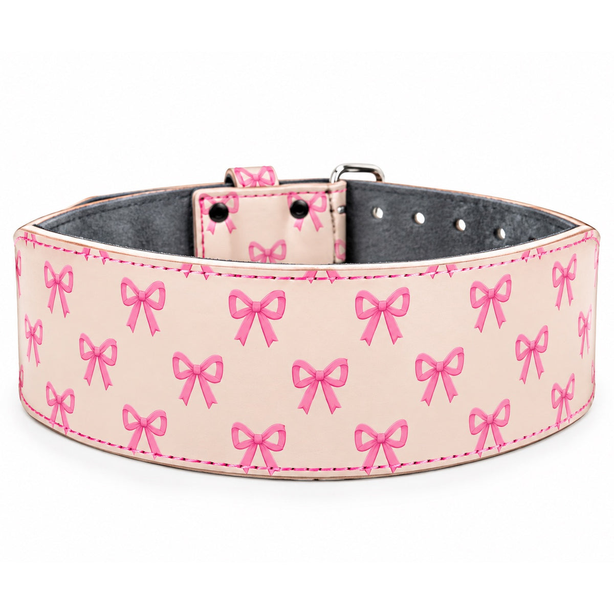 Pink Bows Weightlifting Belt