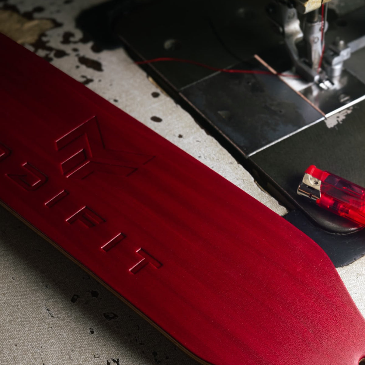 Hand Dyed Weightlifting Belt (Red)