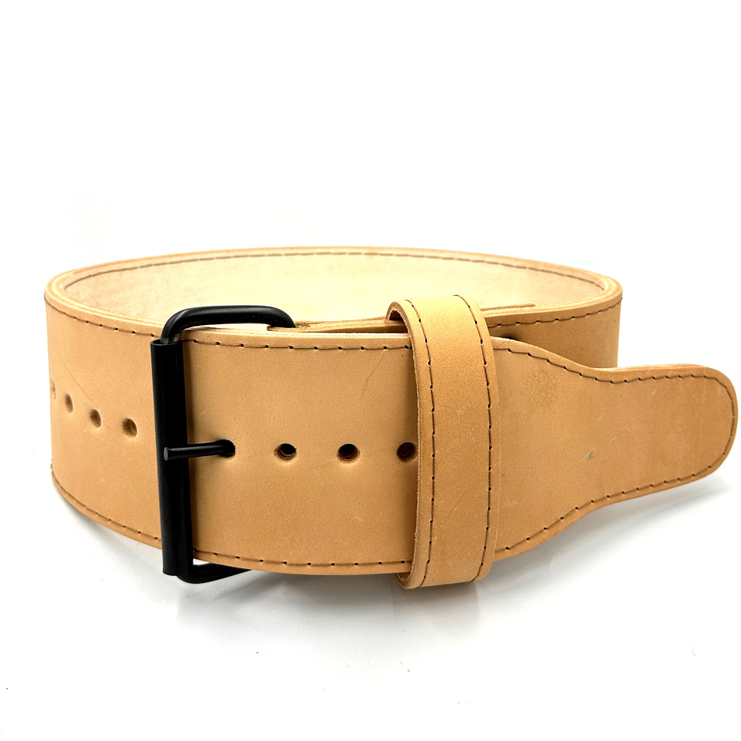 Retro 4" Single Prong 8mm Powerlifting Belt Hand Made in UK