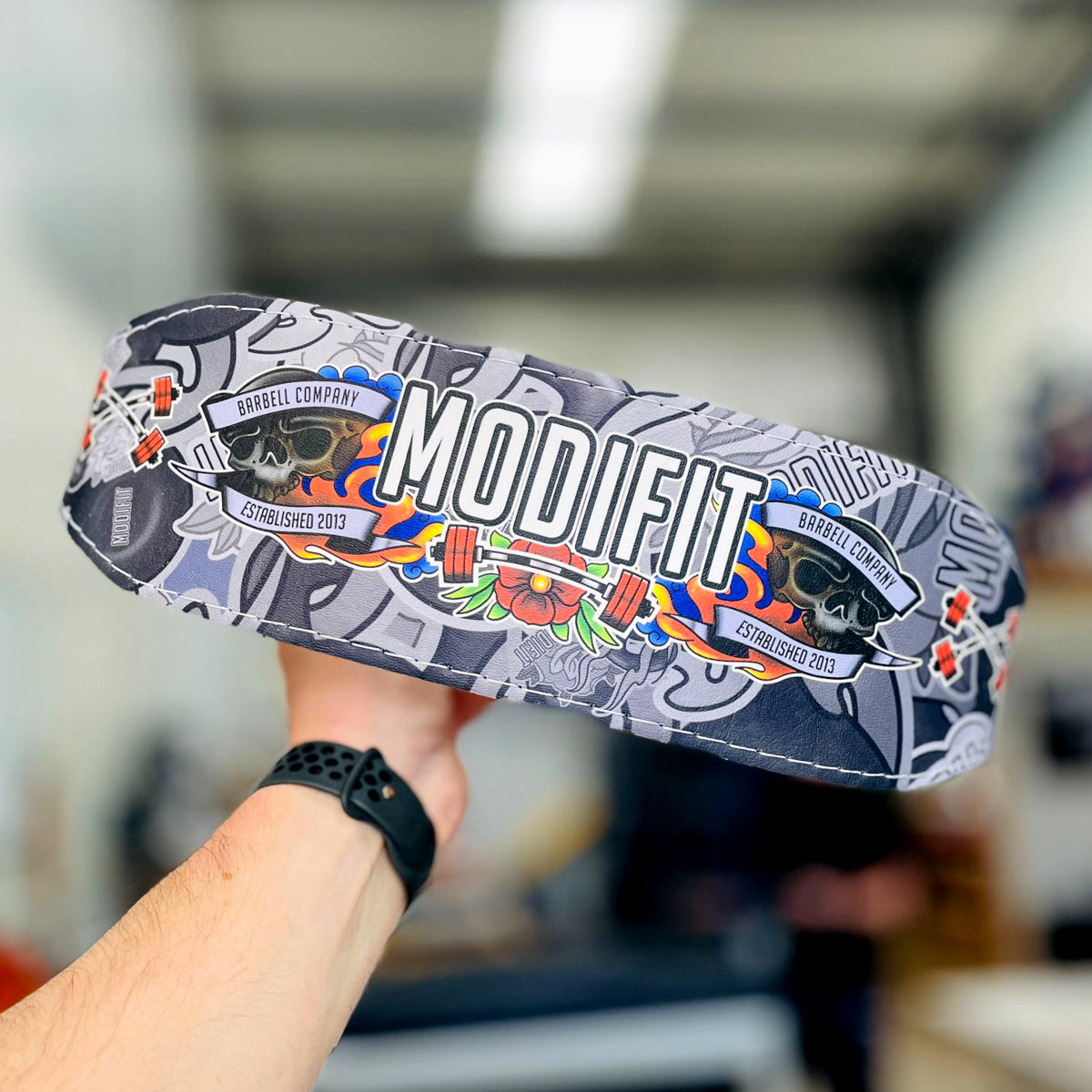ModiFit Weightlifting Belt Elite Tattoo Edition - Hand Made in UK - Small Only