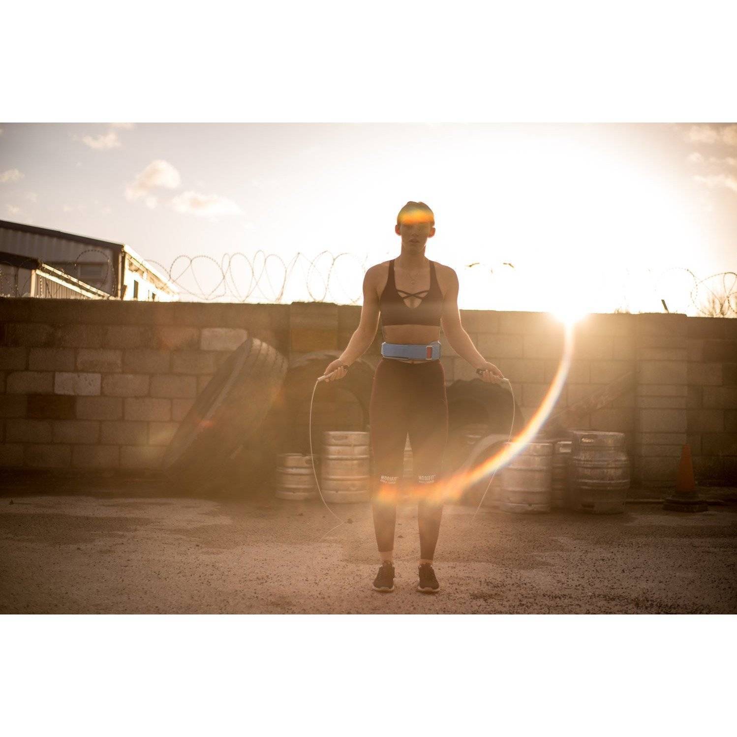 Pink Velcro Weightlifting Belt