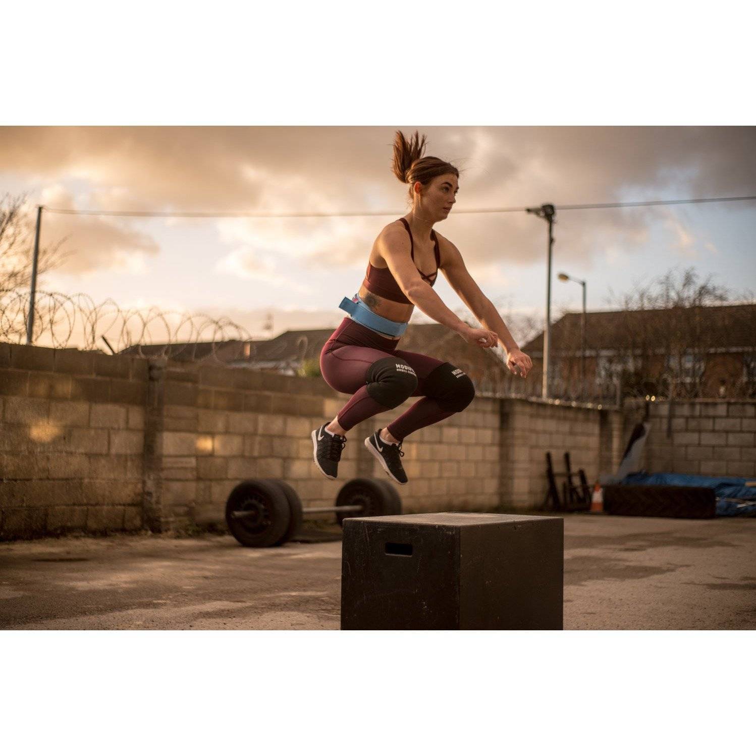 Pink Velcro Weightlifting Belt