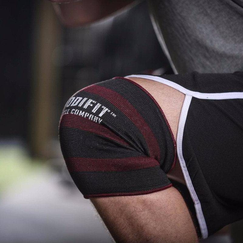 Maroon & Black Double Ply Knee Sleeves (Pair)