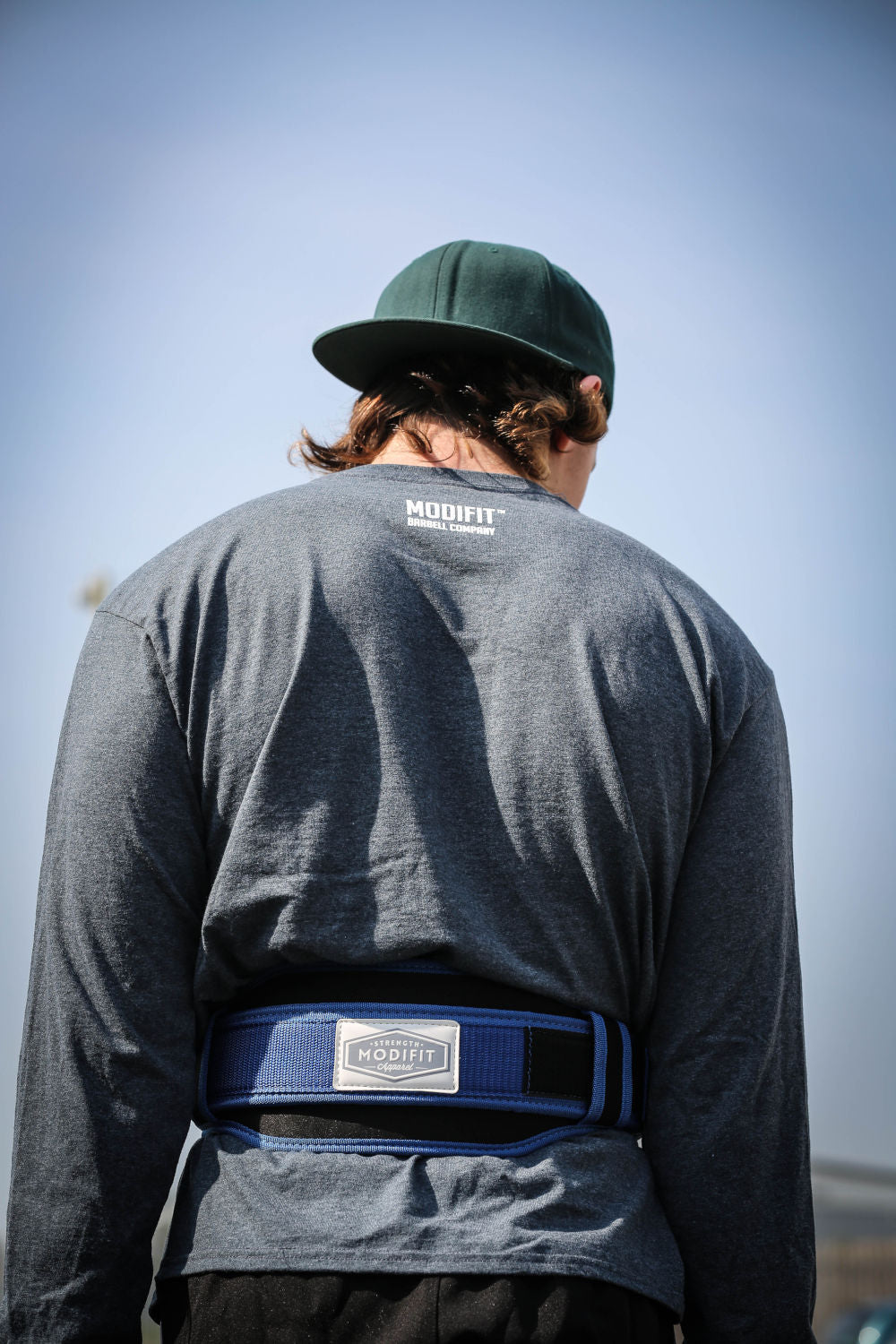 Blue Velcro Weightlifting Belt - Discontinued - XS to M
