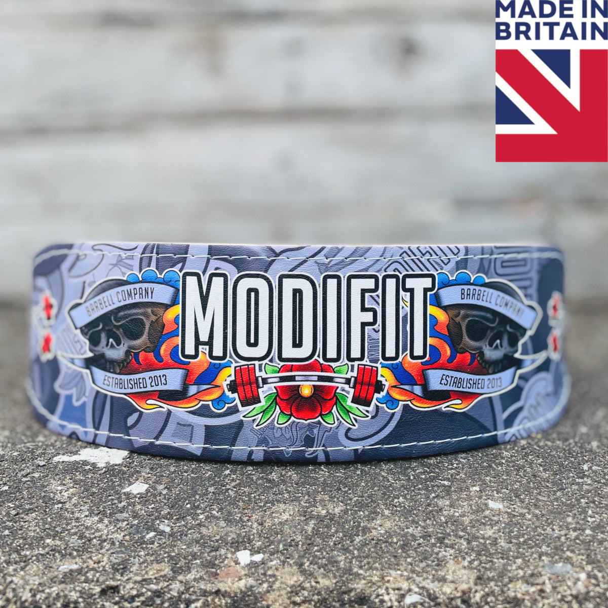 ModiFit Weightlifting Belt Elite Tattoo Edition - Hand Made in UK - Small Only