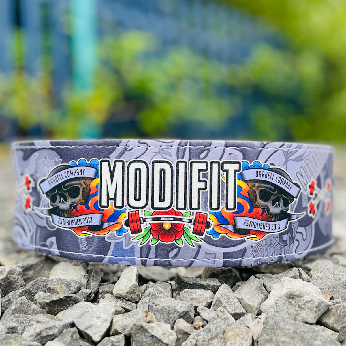 ModiFit Elite 10mm Tattoo Lever Powerlifting Belt - Hand Made in UK - XL & 4XL Only