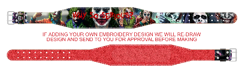 Joker Weightlifting Belt - Hand Made in UK - (CUSTOMISABLE)