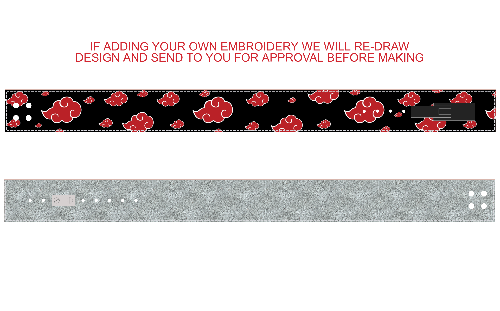 Akatsuki Lever Belt - Hand Made in UK (CUSTOMISABLE)