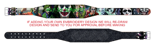 Joker Weightlifting Belt - Hand Made in UK - (CUSTOMISABLE)