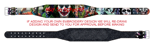 Joker Weightlifting Belt - Hand Made in UK - (CUSTOMISABLE)