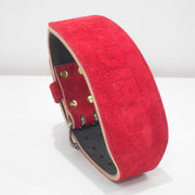 Clearance 24: Red Debossed Weightlifting Belt (23"-31")