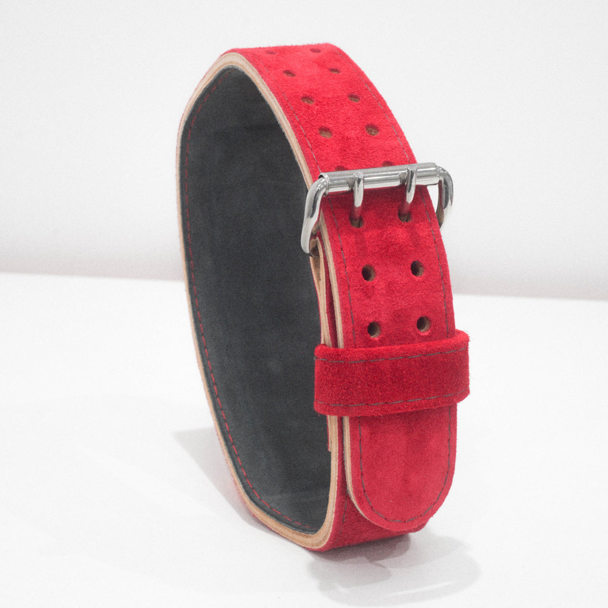Clearance 24: Red Debossed Weightlifting Belt (23"-31")