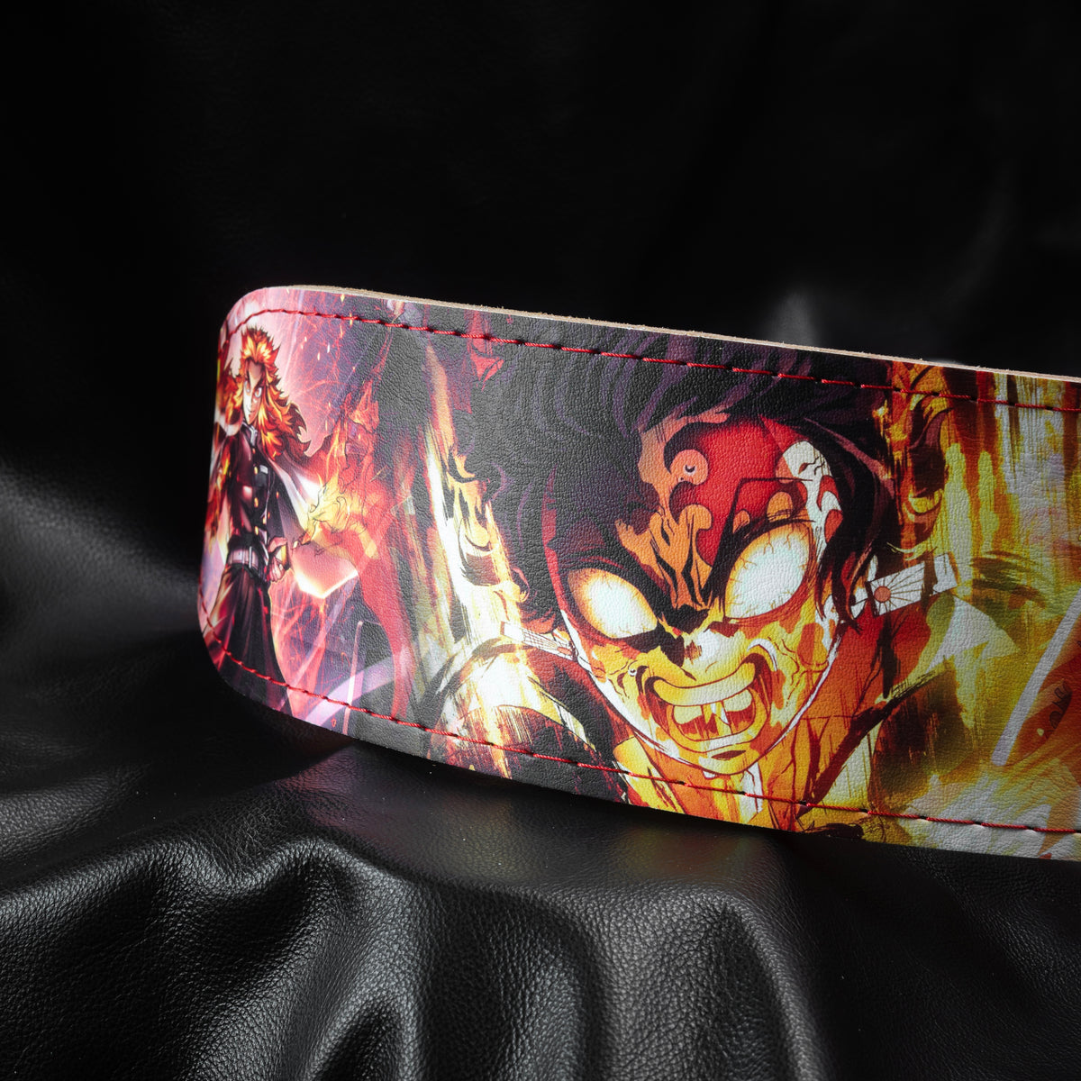 Demon Slayer Fire Weightlifting Belt