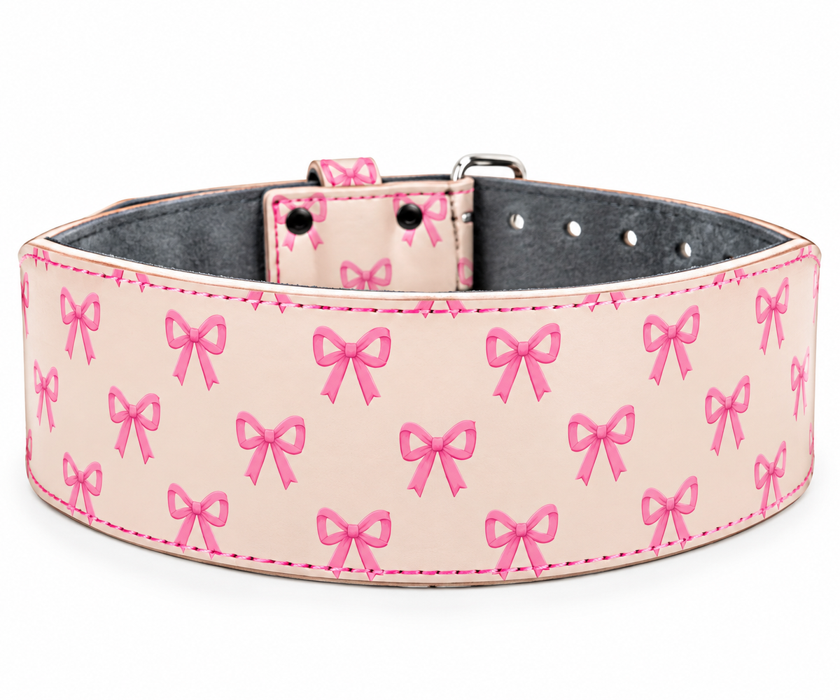 Pre-Order: Pink Bows Weightlifting Belt