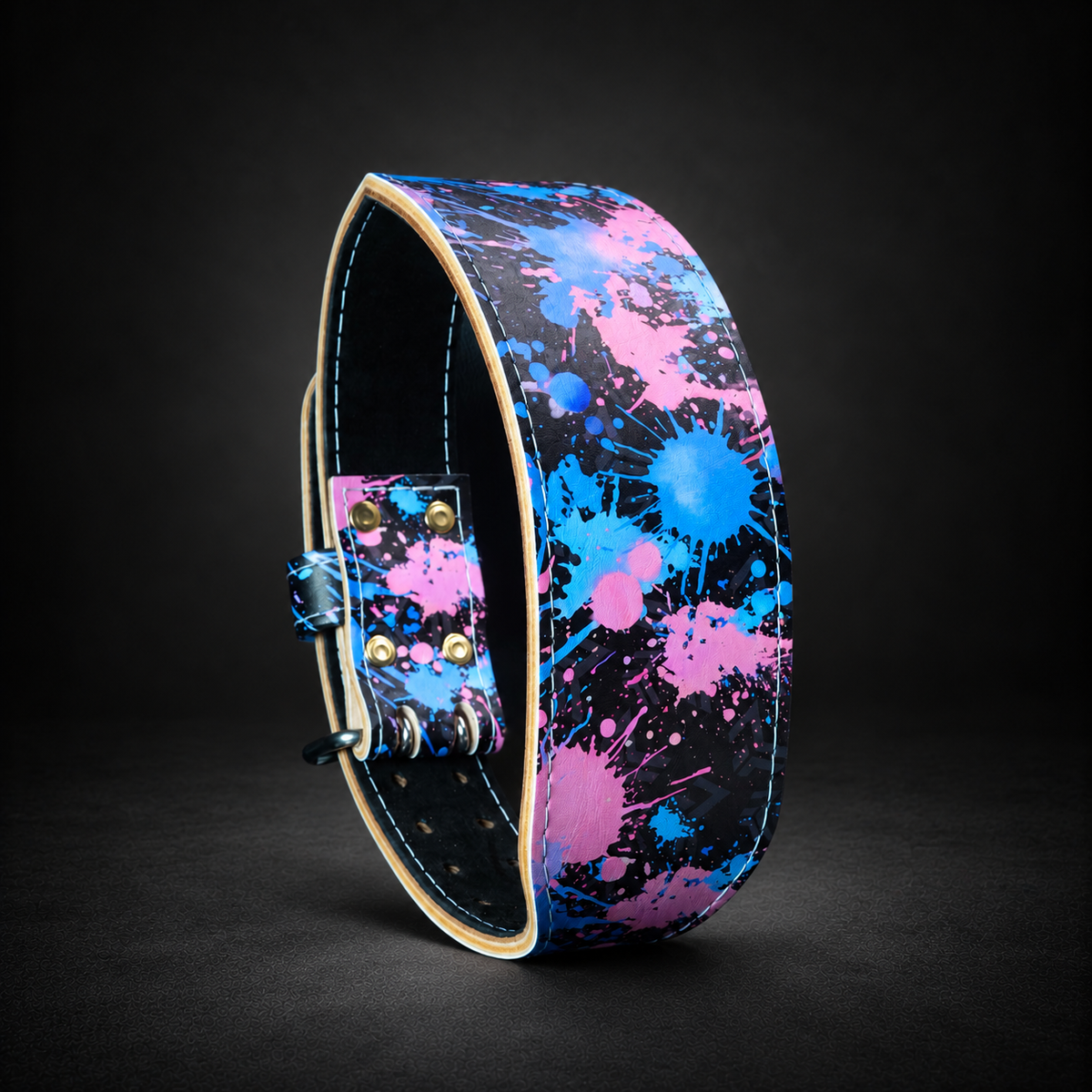 Cotton Candy Splatter Weightlifting Belt