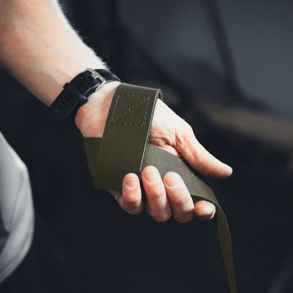 Leather Deadlifting Straps