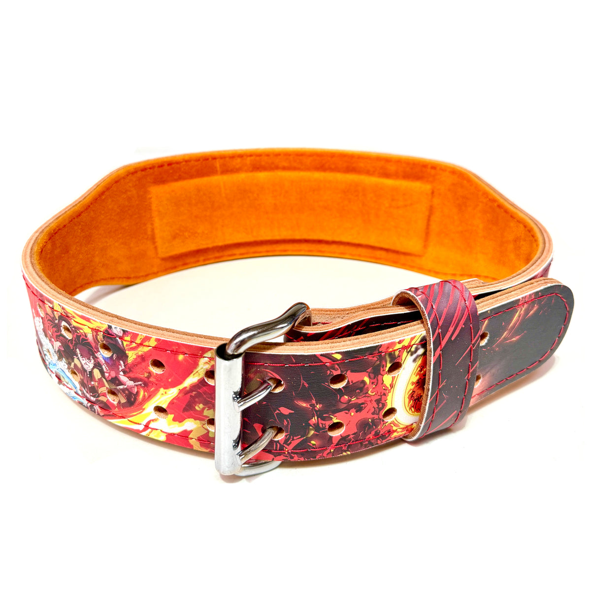 Demon Slayer Fire Weightlifting Belt
